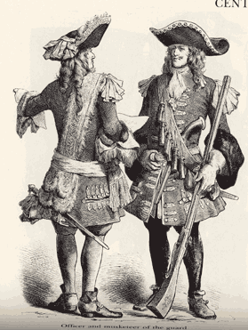 officier et mousquetaire 17 e siecle